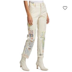 MOTHER Scrapper Cuff Fray Ankle Jeans